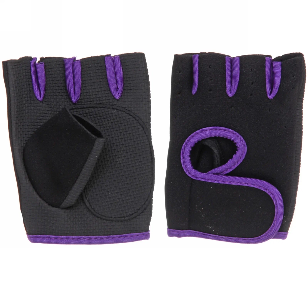 Перчатки для фитнеса, р-р M, фиолетовый