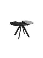 Стол кухонный Черный муар мрамор 100(135)х90х76 см