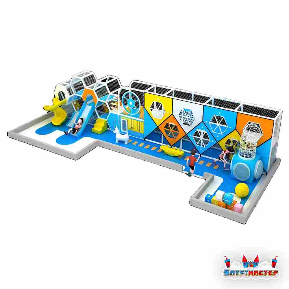 Плоская игровая зона «Волшебный Лес», 15×5,5×2,8 м