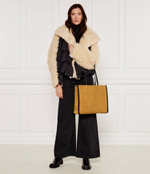 Кожаная сумка-шопер Patrizia Pepe - бежевый(2B0172 L135)