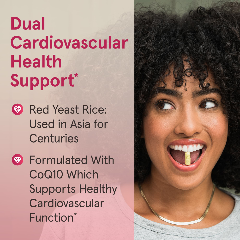 Jarrow Formulas, красный ферментированный рис и коэнзим Q10, 120 растительных капсул