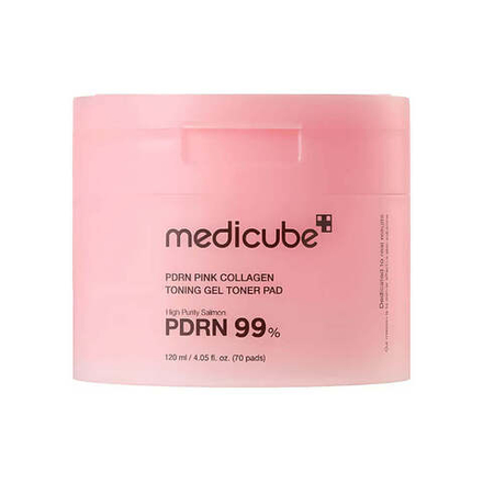 Medicube PDRN Pink Collagen Toning Gel Toner Pad 70ea