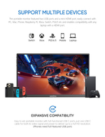 14" Портативный монитор с встроенной ножкой A1S FHD IPS 1920x1080, 60 Гц