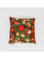 Подушка с наполнителем из кедровой стружки "Новогодняя"