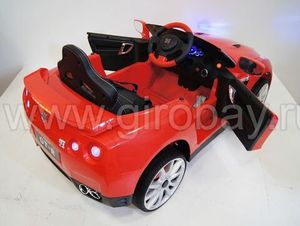 Детский электромобиль River Toys Nissan GTR X333XX красный