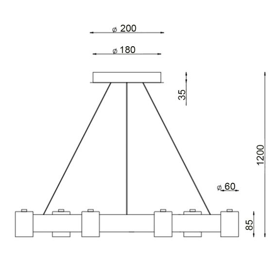 Подвесной светильник Vele Luce Octopus VL10152P06