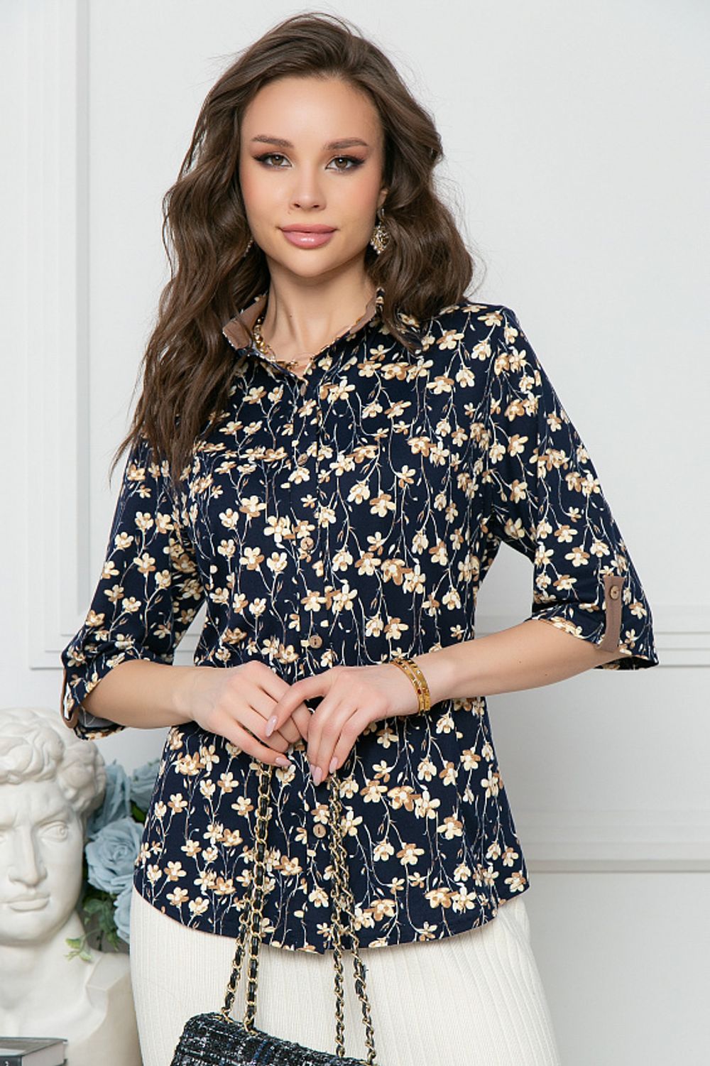 БЛУЗКА ДЕОНА (НЭВИ БЛУ) Bellovera (Акция)