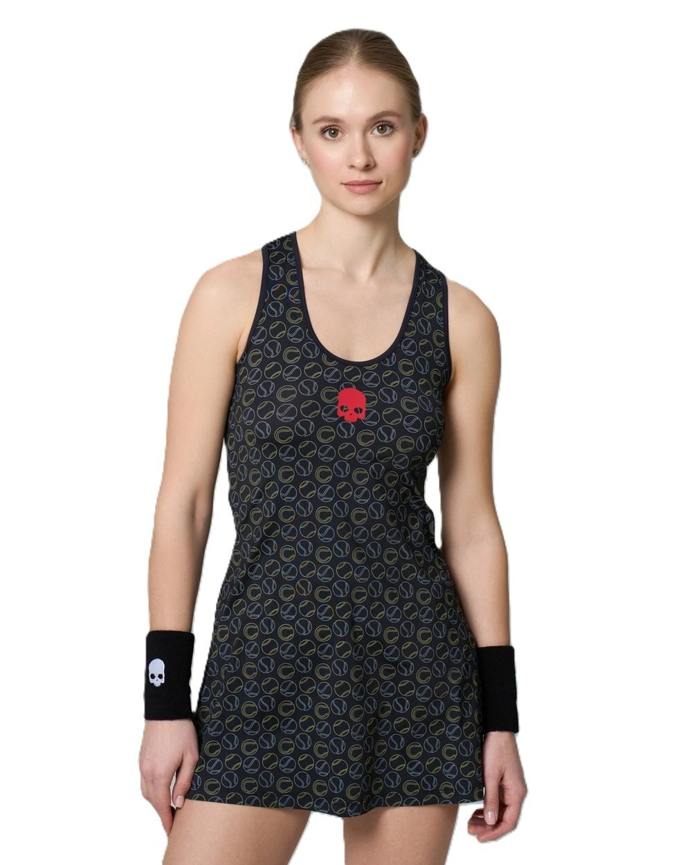 ОДЕЖДА ДЛЯ ТЕННИСА Женская, Майка HYDROGEN TENNIS BALL TECH TANK .