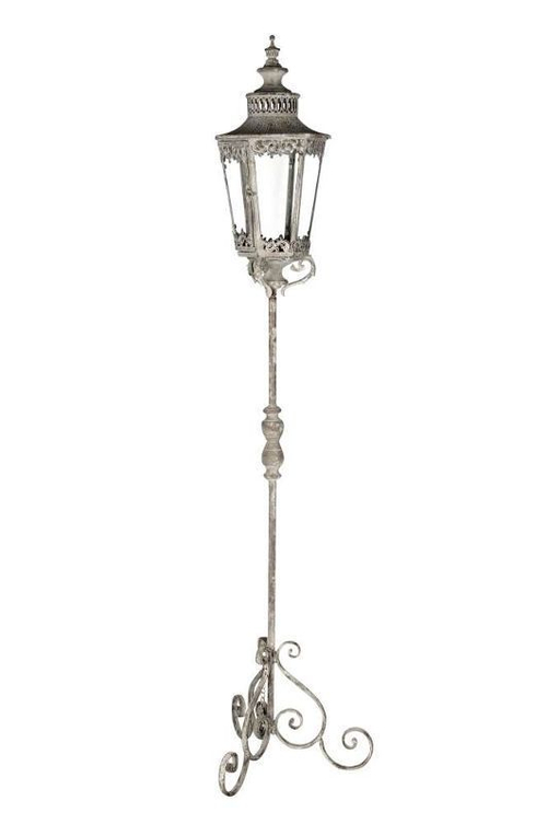 Подсвечник "Античный фонарь" 45x45x171см Металл,стекло