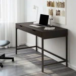 Письменный стол с ящиками - IKEA ALEX, 132x58 см, черно-коричневый, АЛЕКС ИКЕА