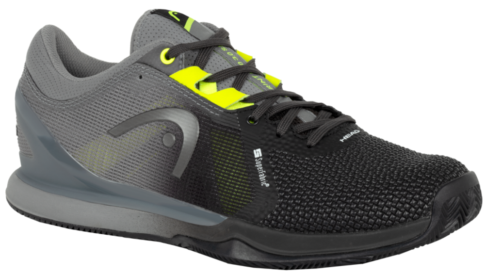 Мужские кроссовки теннисные Head Sprint Pro 3.0 SF Clay Men - black/yellow