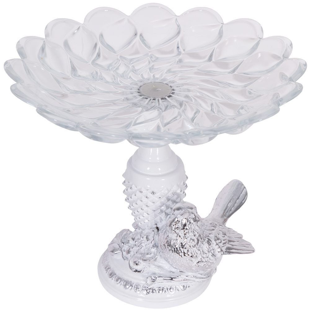 Фруктовница-конфетница Птичка Терра сонг Сильвер