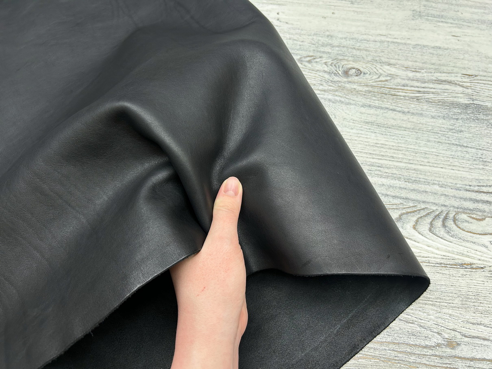 Хаммер цв. Черный / Hammer Nero, толщ. 1,6-1,8 мм, натуральная кожа