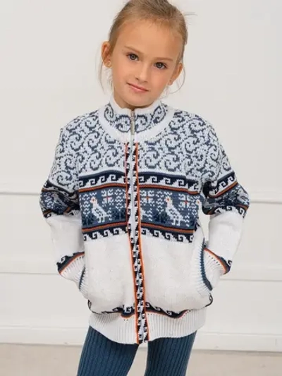 Кофта - бомбер вязаная