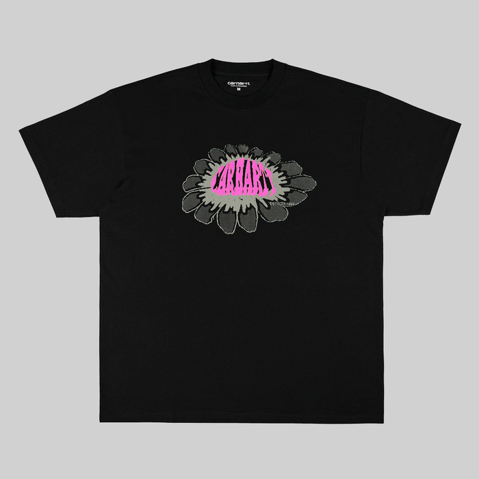 Футболка мужская Carhartt WIP Pixel Flower артикул:I033161_black - купить в магазине Дайс
