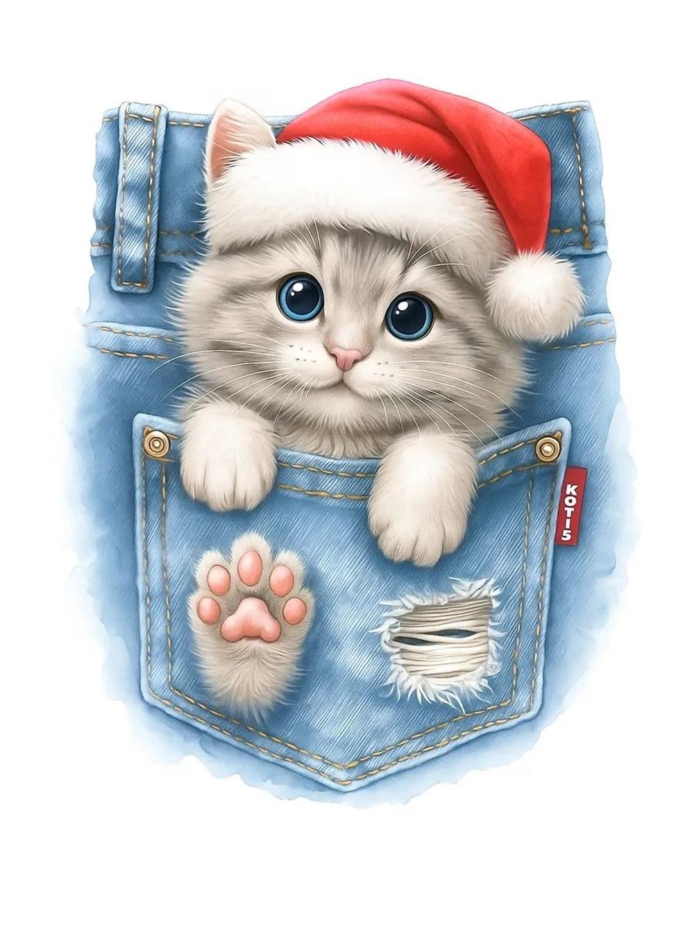 Термонаклейка на одежду с волком