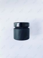 Баночка 100мл. черное стекло с металл. крышкой в комплекте