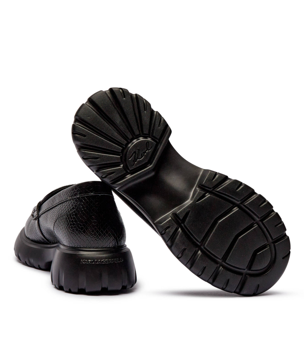 Кожаные лоферы Karl Lagerfeld - черный(KL42111)