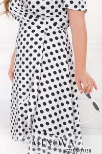 Платье 3173B-белый Minova