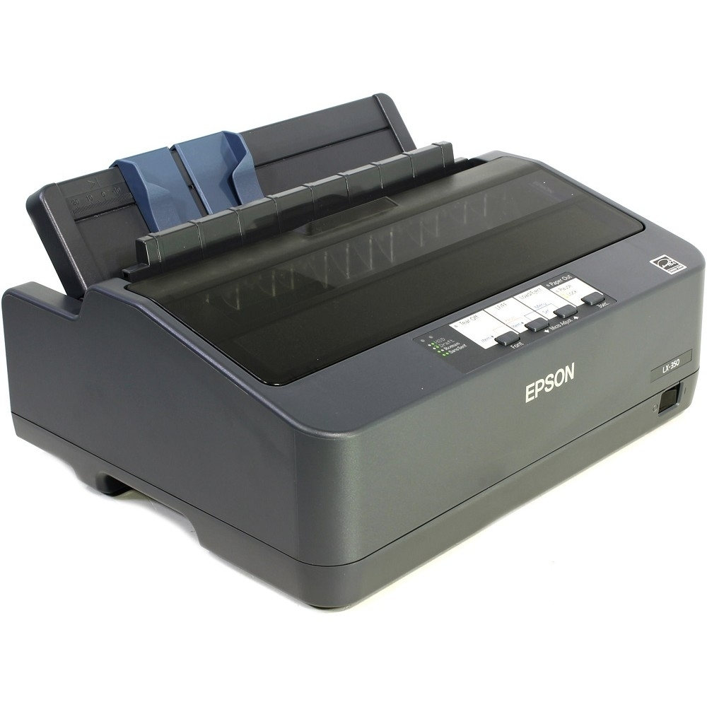 Принтер Epson LX-350 [C11CC24031 / C11CC24032] (Формат А4, ширина печати 80 колонок, скорость 357 зн. / сек. (12 cpi) в режиме HSD, интерфейсы: USB, LPT,COM, память 128 Кб)