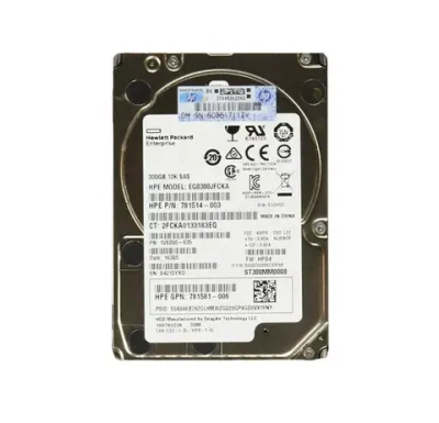 Жесткий диск HP 300GB, 3G, SAS, 10K RPM, SFFDP 781514-003