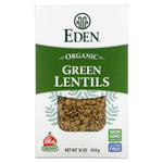 Eden Foods, Organic, зеленая чечевица, 16 унций (454 г)