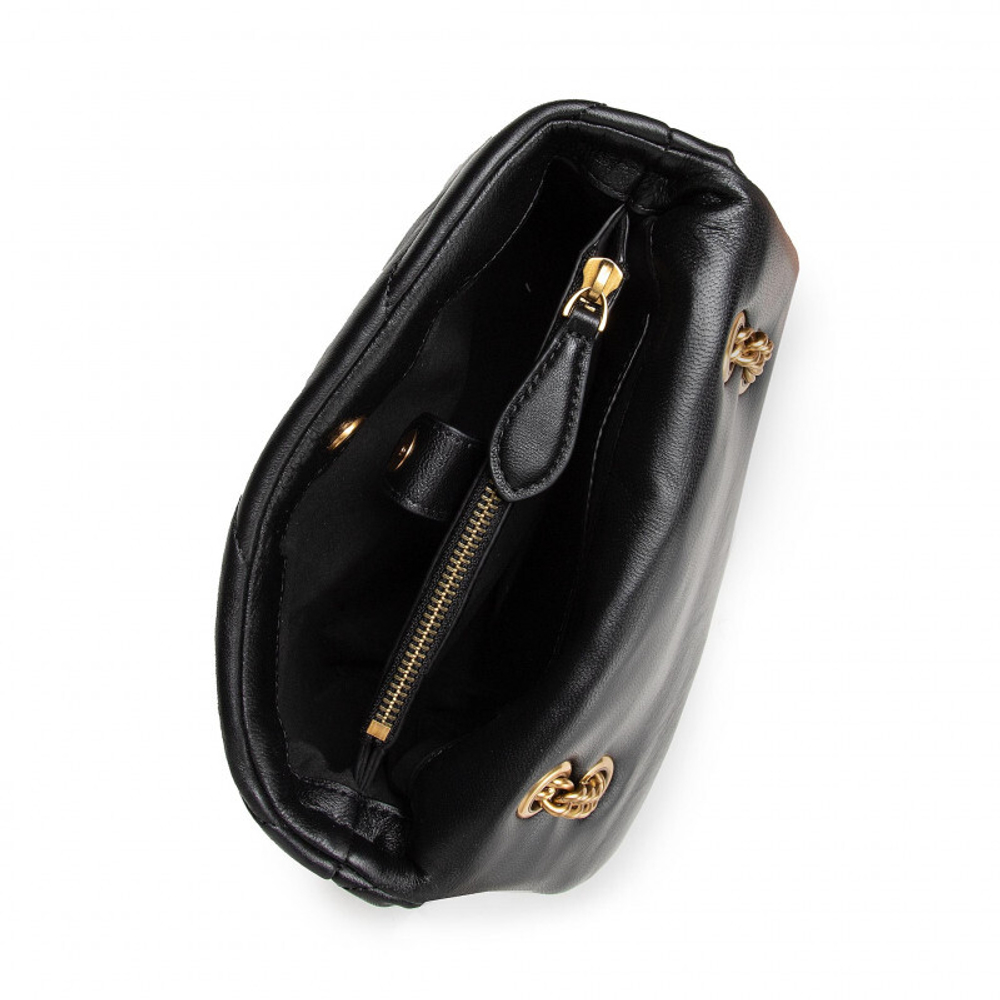 MINI LOVE BAG PUFF MAXI QUILT – black gold