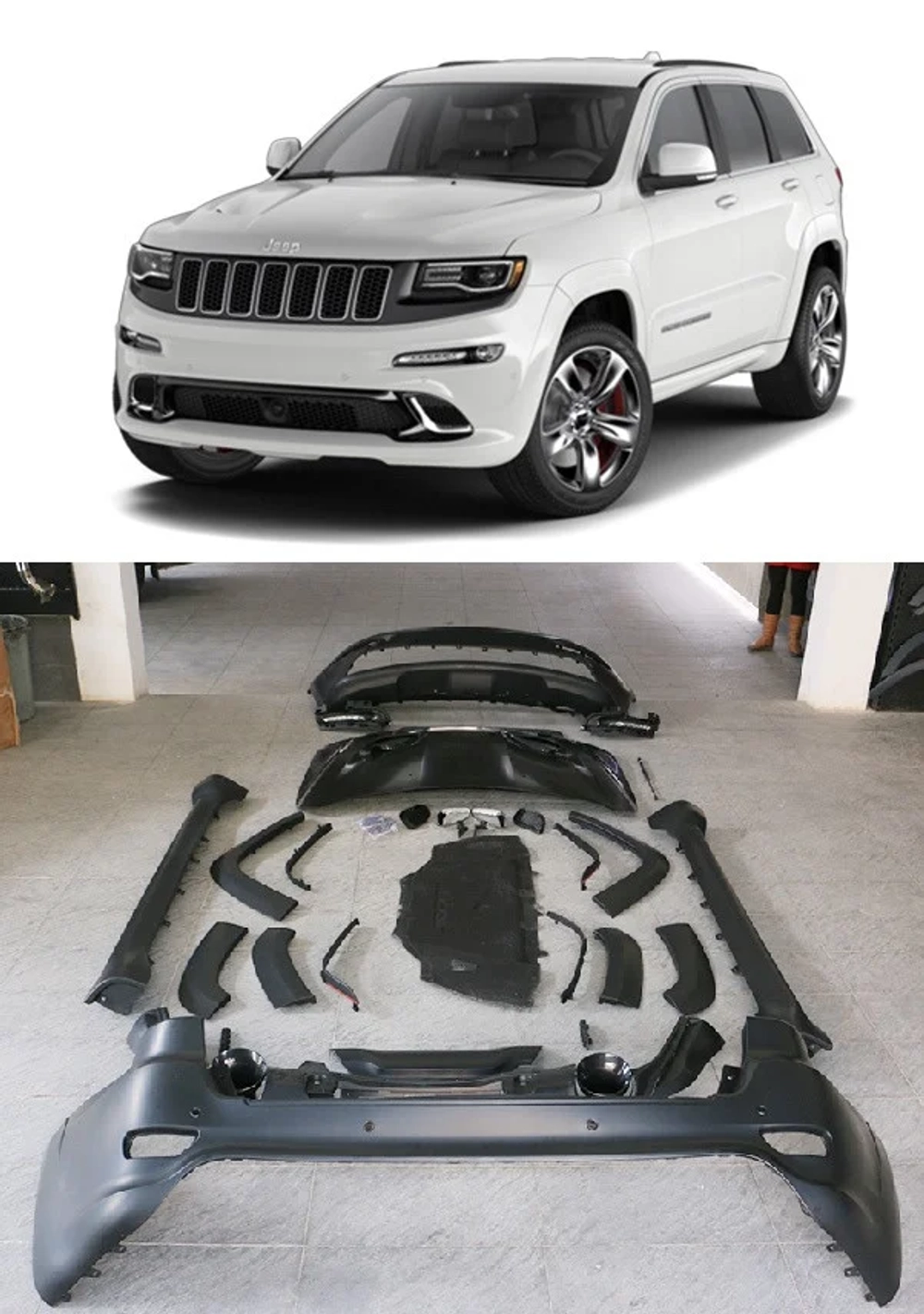 Обвес SRT 8 для Jeep Grand Cherokee 2014+ Джип Чероки