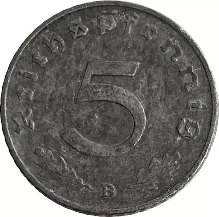 5 рейхспфеннигов 1940 Германия (Третий рейх) "B"