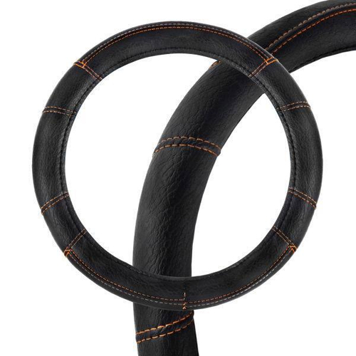 Оплетка руля M Skyway Eco Top 3 экокожа черно-оранжевая