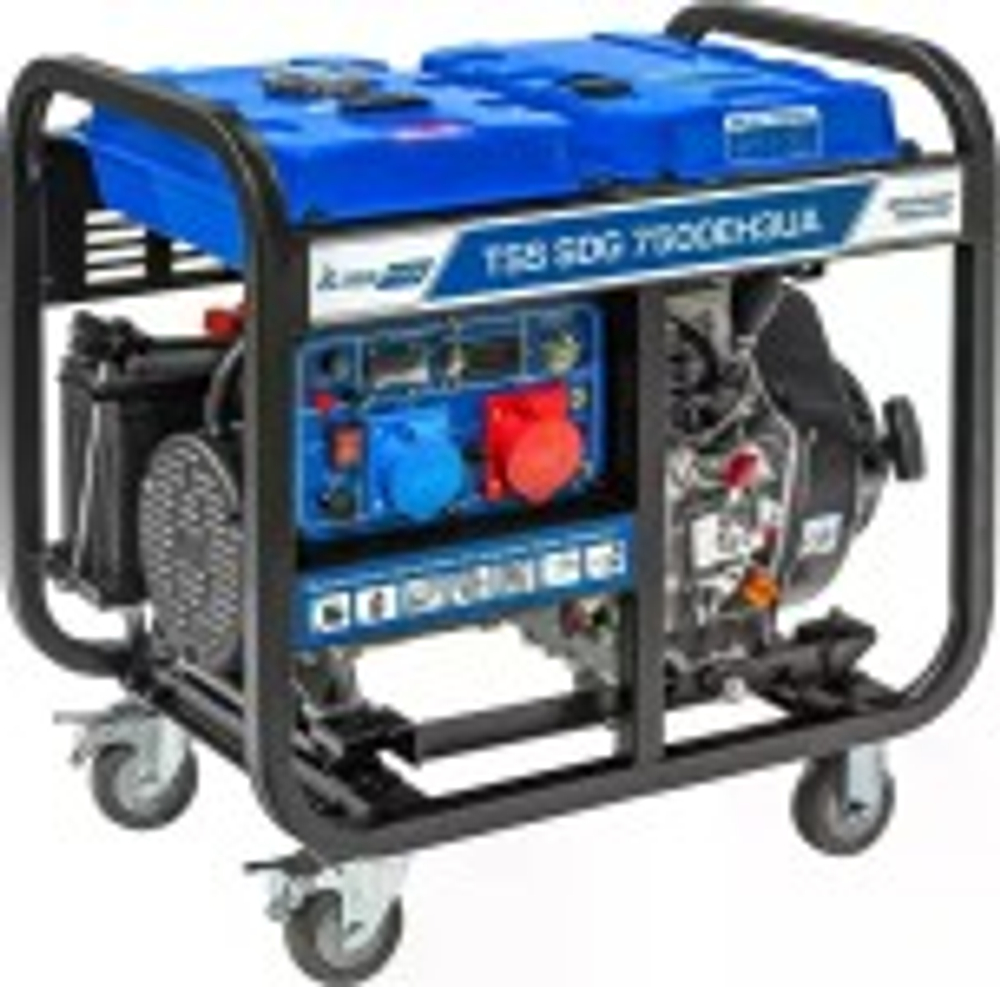 Электростанция дизельная с воздушным охлаждением ТСС SDG 7500EH3UA открытая 200030