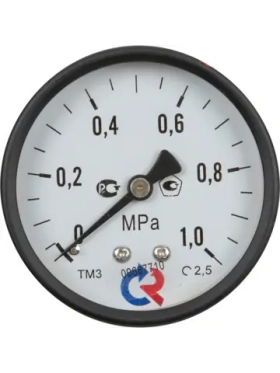 Манометр осевой РОСМ 10 бар 1/4" 63 мм