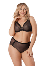 Бюстгальтер-бралетт Renee (Размер: 70G) (Цвет: черный с бежевым)