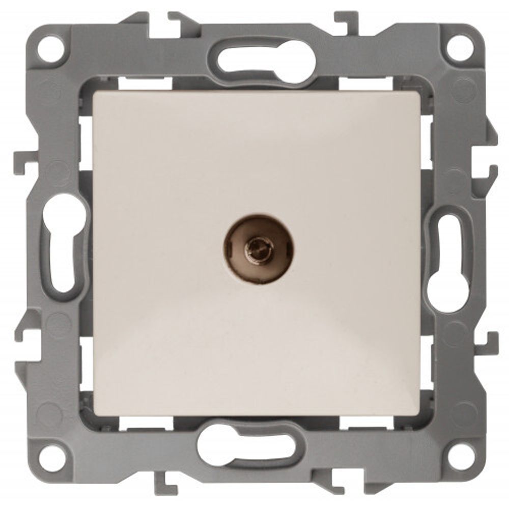 12-3101-02 ЭРА Розетка TV одиночная, IP20, Эра12, слоновая кость