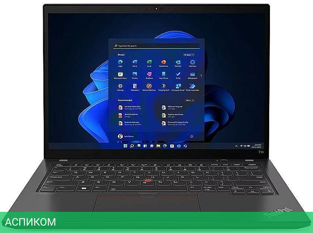 Ноутбук Lenovo ThinkPad T14 Gen 3 Intel 21AH00BPUS