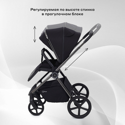 Детская коляска Rant Teo Black Chrome 3 в 1 Black
