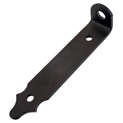 Проушина угловая 200х45х40 d 16мм, чёрн., толщ 5мм.  (Тонар-Домарт)\100