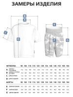 Костюм для мальчика, футболка и шорты