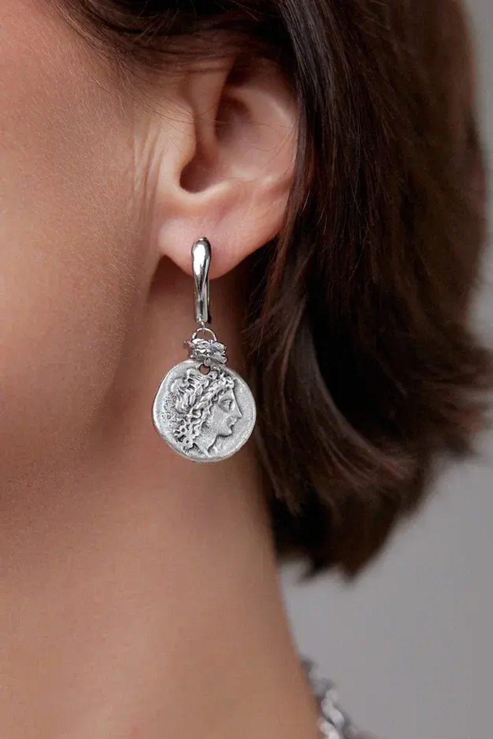 Coins Silver  Серьги mix арт.1390