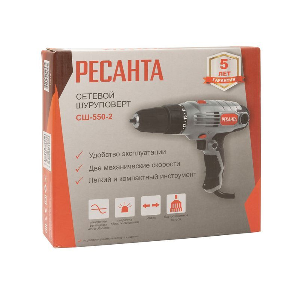 Шуруповерт Ресанта СШ-550-2 550 Вт