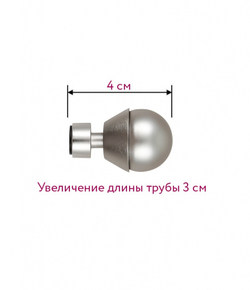 Наконечник для кованного карниза Жемчужина D 16/19