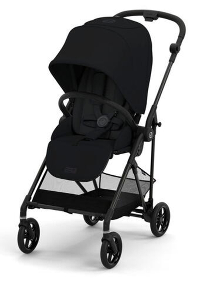 Прогулочная коляска Cybex Melio Carbon Magic Black с дождевиком
