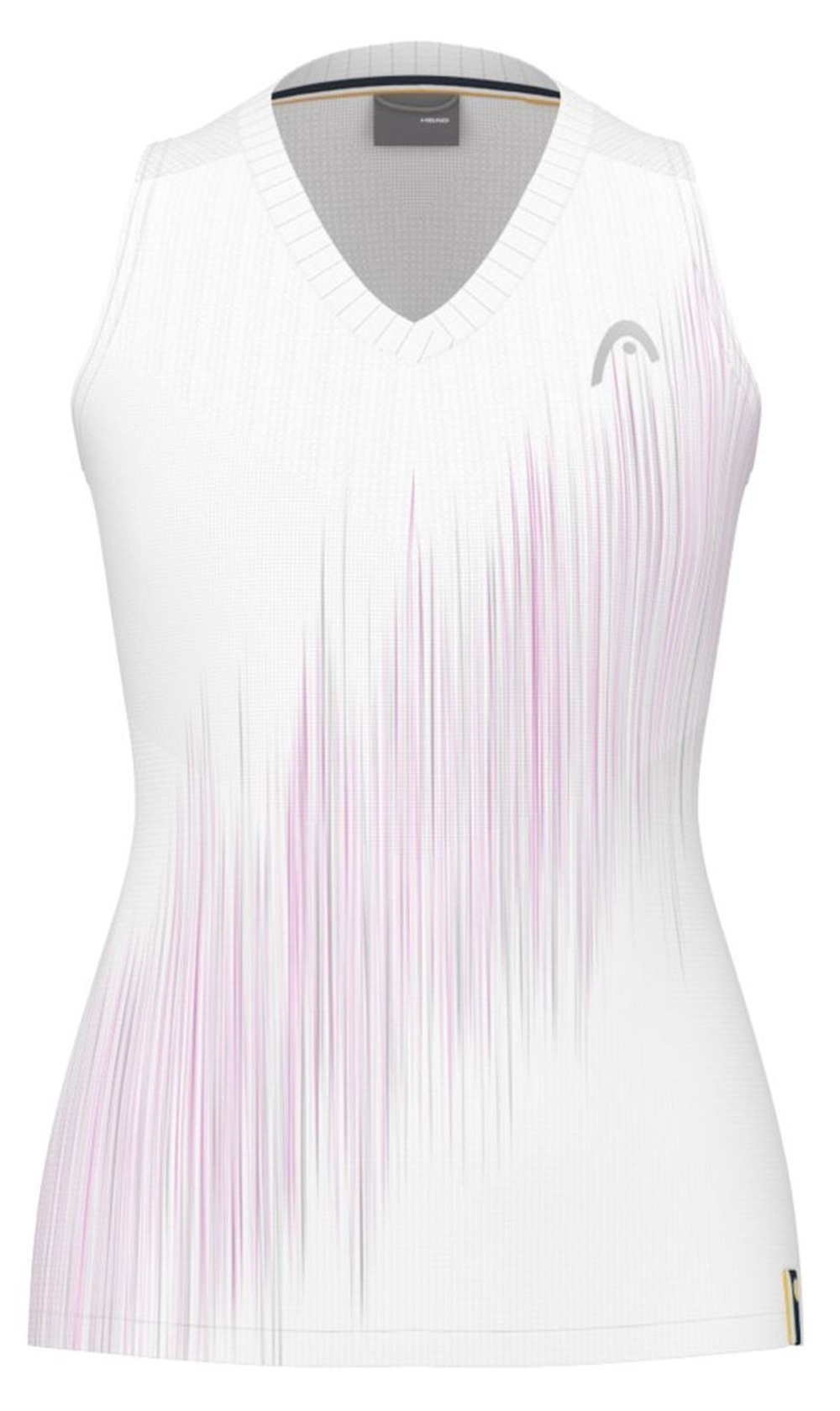 Топ теннисный Head Performance Tank Top - vivid pink/print perf white