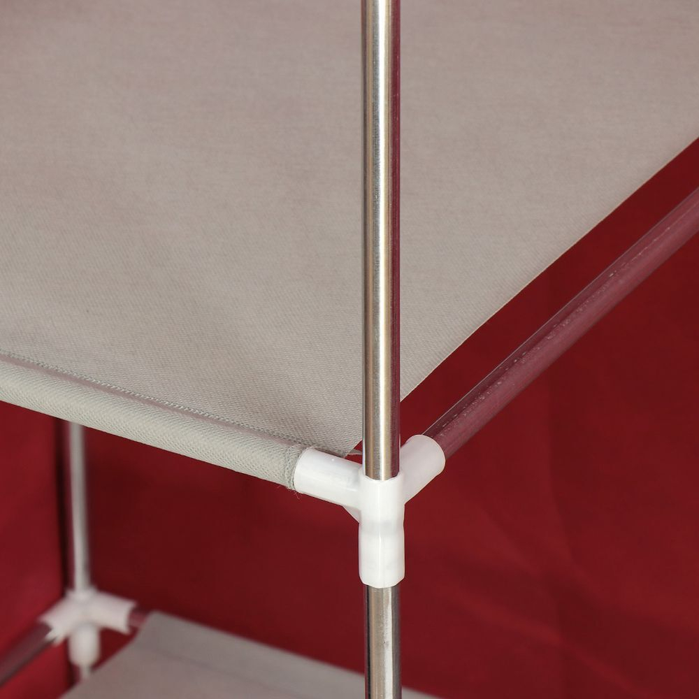 Вешалка напольная 105х45х170 см, мет-л, с чехлом, SPE34192-2, бордо