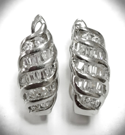 Серьги серебро Эстерелла