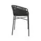 Полубарный стул Yanet черный