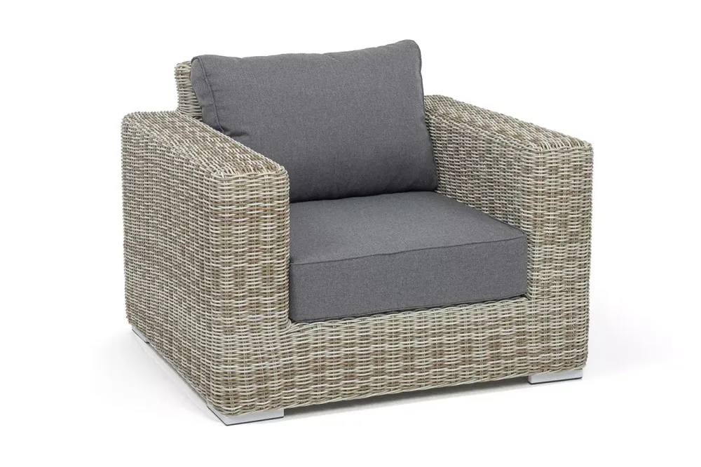 "Боно" кресло из искусственного ротанга, цвет бежевый