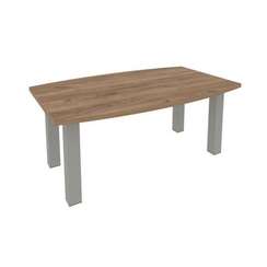 First Стол переговорный KPRG-2 Дуб Табак/Металл Серый 1800*1100*750