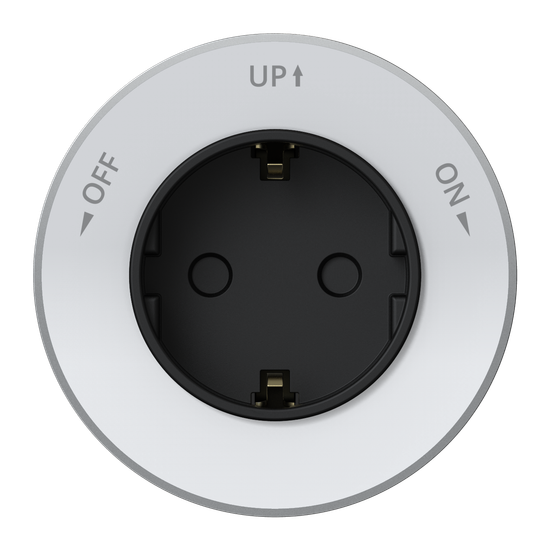 MULTITRACK Розетка 2К+З круглая 16 А/250 В БЕЛЫЙ