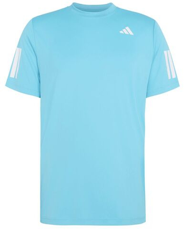 Мужская теннисная футболка Adidas Club 3-Stripes - cyan